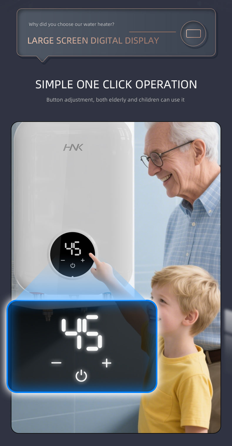 HNK 20D1 8500W tankless electric water heater product detail 14